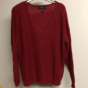 Oversized knit v neck!